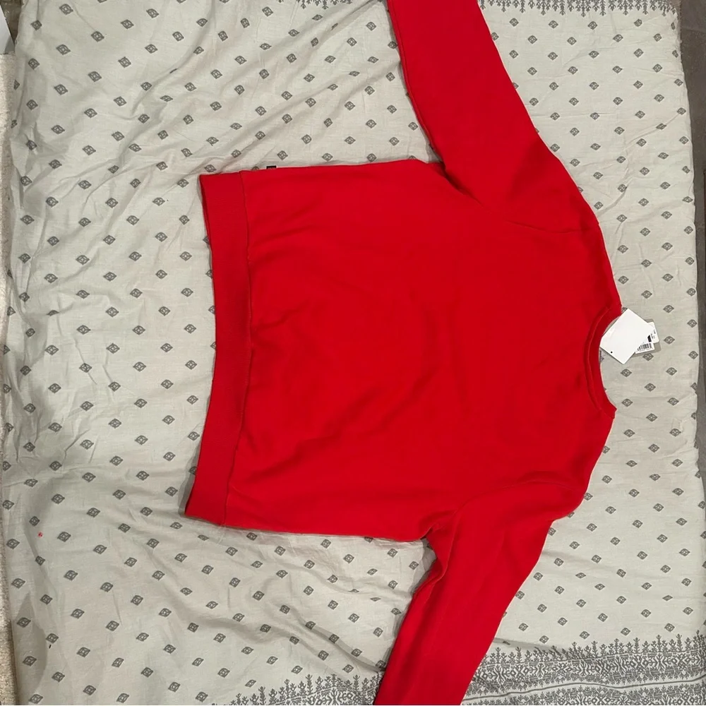 Puma Men Red Fleece Crewneck Sweatshirt